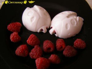 желе с божьими коровками и малиной 300x225 %название